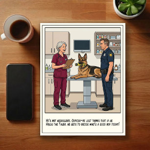 Carte Postale Aventures de la clinique vétérinaire d'urgence en