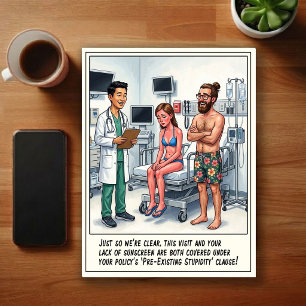 Carte Postale Aventures de salle d'urgence dessin animé