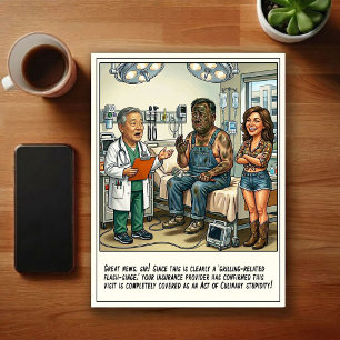 Carte Postale Aventures de salle d'urgence dessin animé