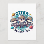Carte Postale Aventures spatiales de la loutre (Devant)