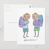 Carte Postale Aventurier (Devant / Derrière)