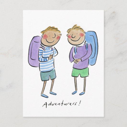Carte Postale Aventurier (Devant)