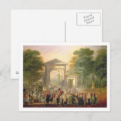 Carte Postale Avenue avant les jardins botaniques à Madrid, 178 (Devant / Derrière)