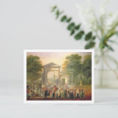 Carte Postale Avenue avant les jardins botaniques à Madrid, 178 (Debout devant)