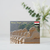 Carte Postale Avenue des sphinx dans le temple de Karnak - Egypt (Debout devant)