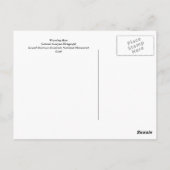 Carte Postale Avertissement (Dos)