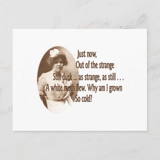 Carte Postale Avertissement Adelaide Crapsey (Devant)