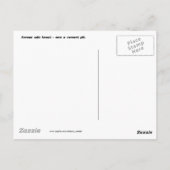 Carte Postale Avertissement De l'environnement sur le changement (Dos)