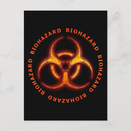 Carte Postale Avertissement de zombie bibidanger (Devant)