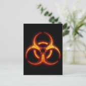 Carte Postale Avertissement de zombie bibidanger (Debout devant)