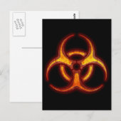 Carte Postale Avertissement de zombie bibidanger (Devant / Derrière)