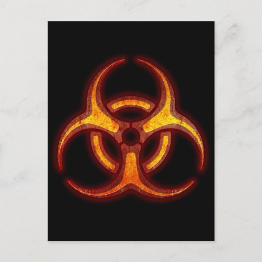 Carte Postale Avertissement de zombie bibidanger (Devant)