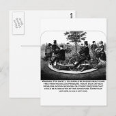 Carte Postale Avertissement du Dessous de verre à rouleaux (Devant / Derrière)