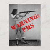 CARTE POSTALE AVERTISSEMENT : PMS (Devant)