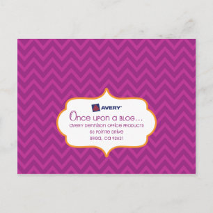 Carte postale Avery SocialLuxe