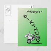 Carte Postale AVEZ UN NIVEAU ANNIVERSAIRE.vert. (Devant / Derrière)