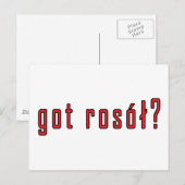 Carte Postale avez-vous du rosol? (Devant / Derrière)