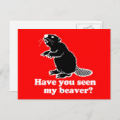 CARTE POSTALE AVEZ-VOUS VU MON BEAVER ? (Devant / Derrière)