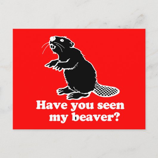 CARTE POSTALE AVEZ-VOUS VU MON BEAVER ? (Devant)