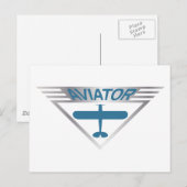 Carte Postale Aviateur (Devant / Derrière)