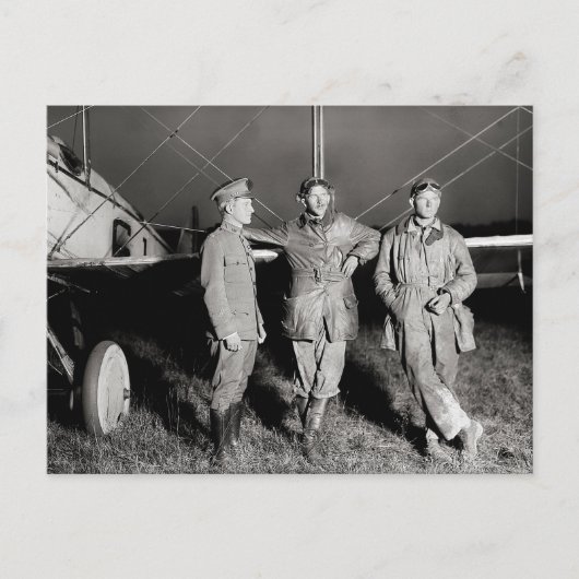 Carte Postale Aviateurs audacieux, 1919 (Devant)