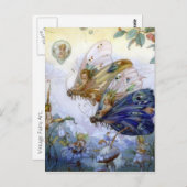 Carte Postale Aviateurs de Vintage (Devant / Derrière)