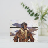 Carte Postale Aviator, 1917 par Joseph Christian Leyendecker (Debout devant)