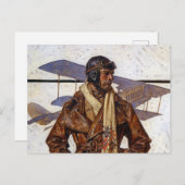 Carte Postale Aviator, 1917 par Joseph Christian Leyendecker (Devant / Derrière)