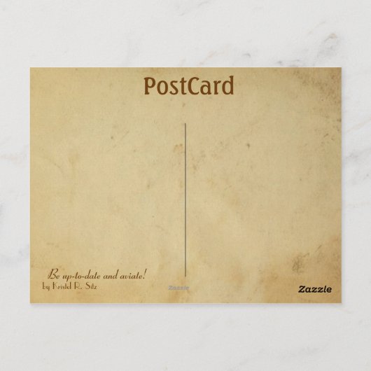 Carte Postale Aviez ! (Dos)