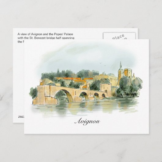 Carte postale Avignon (Devant / Derrière)