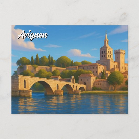 Carte Postale Avignon France Palais des Papes (Devant)