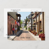 Carte Postale Aviles street St Augustine, Floride (Devant / Derrière)