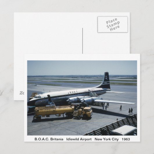 Carte postale avion (Devant / Derrière)