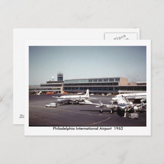 Carte postale avion (Devant / Derrière)