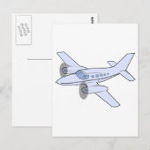 Carte Postale Avion (Devant / Derrière)