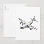 Carte Postale Avion (Devant / Derrière)