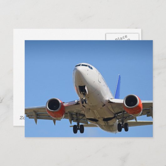 Carte Postale Avion (Devant / Derrière)