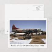 Carte postale avion (Devant / Derrière)