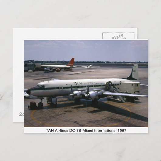 Carte postale avion (Devant / Derrière)