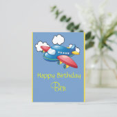 Carte Postale Avion 1er anniversaire (Debout devant)