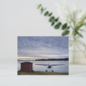 Carte Postale Avion au coucher du soleil (Debout devant)