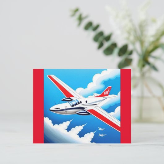 Carte Postale Avion Avaition (Debout devant)