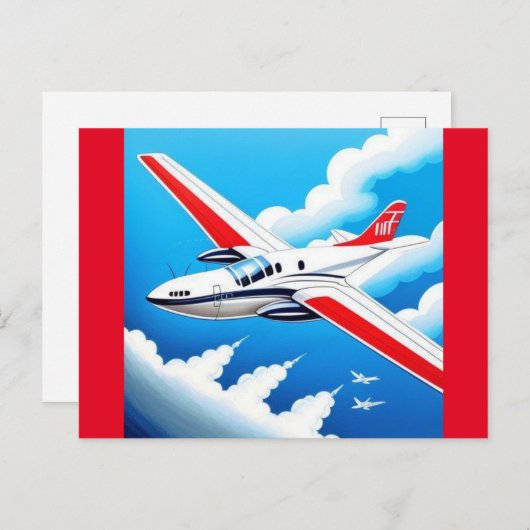 Carte Postale Avion Avaition (Devant / Derrière)