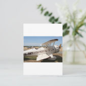 Carte Postale Avion biplane Waco (Debout devant)