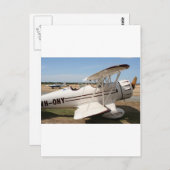 Carte Postale Avion biplane Waco (Devant / Derrière)