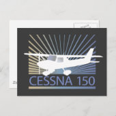 Carte Postale Avion Cessna 150 (Devant / Derrière)