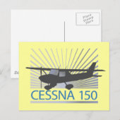 Carte Postale Avion Cessna 150 (Devant / Derrière)