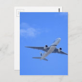 Carte Postale Avion commercial (Devant / Derrière)