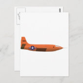 Carte Postale Avion de Bell X-1 Rocket (Devant / Derrière)