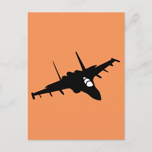 Carte Postale avion de chasse (Devant)